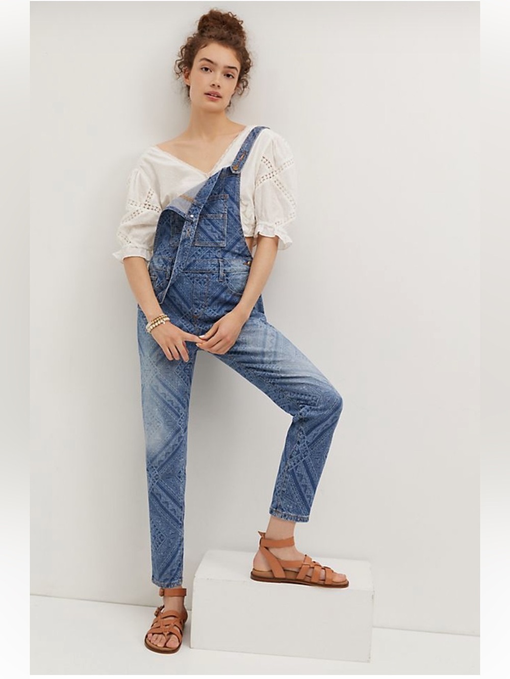 Driftwood Free People Farrah Paisley Bandana Overalls